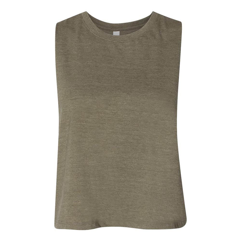 CUSTOM RACERBACK CROP TANK Bella+Canvas women's classic fit