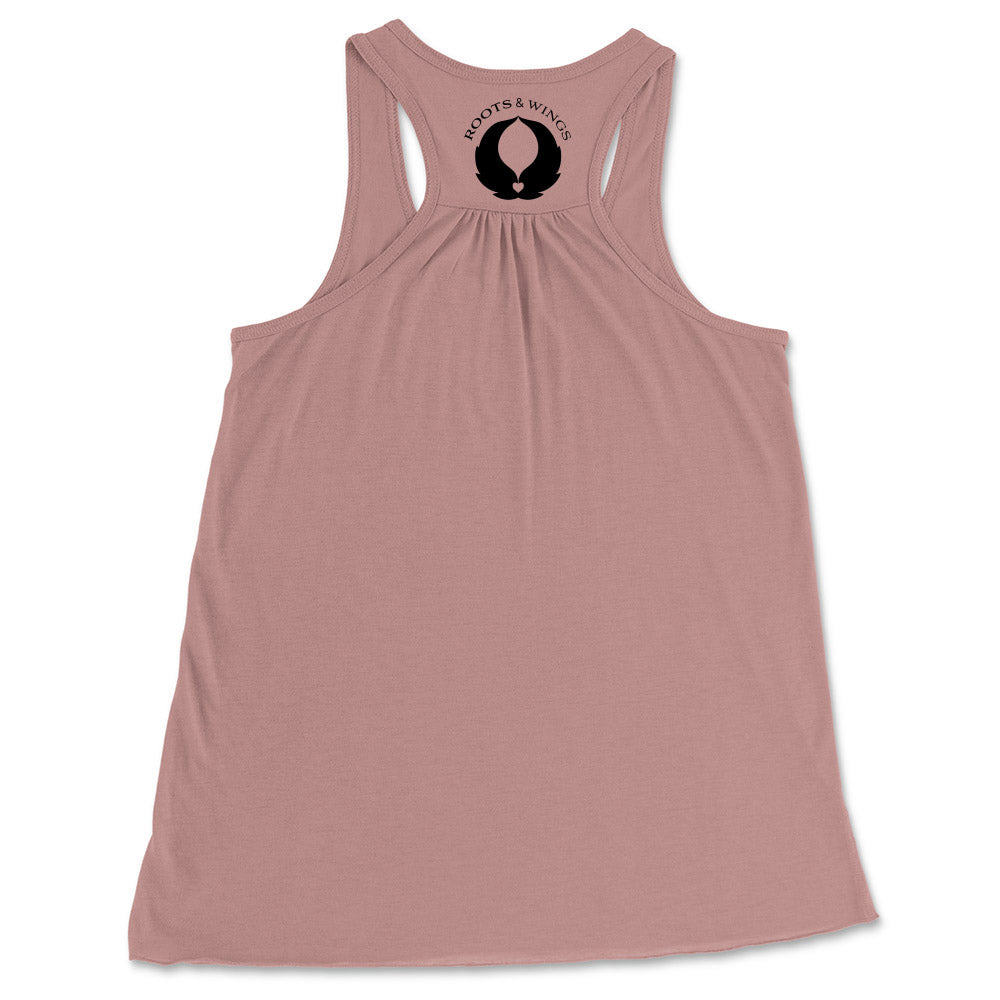ROOTS & WINGS YOUTH FLOWY RACERBACK TANK<br />relaxed fit - humanKIND