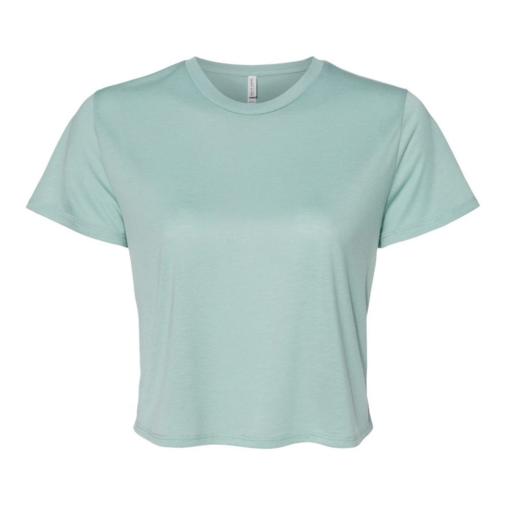 CUSTOM WILMETTE JUNIOR HIGH FLOWY CROP TEE juniors classic fit