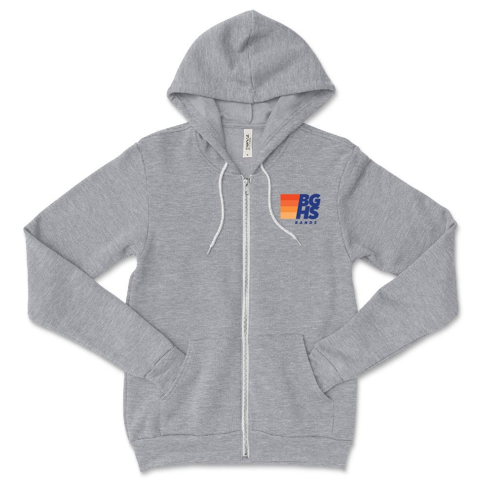 BGHS NATION ZIP HOODIE ~ BUFFALO GROVE HIGH SCHOOL BANDS ~ youth and adult ~ classic fit