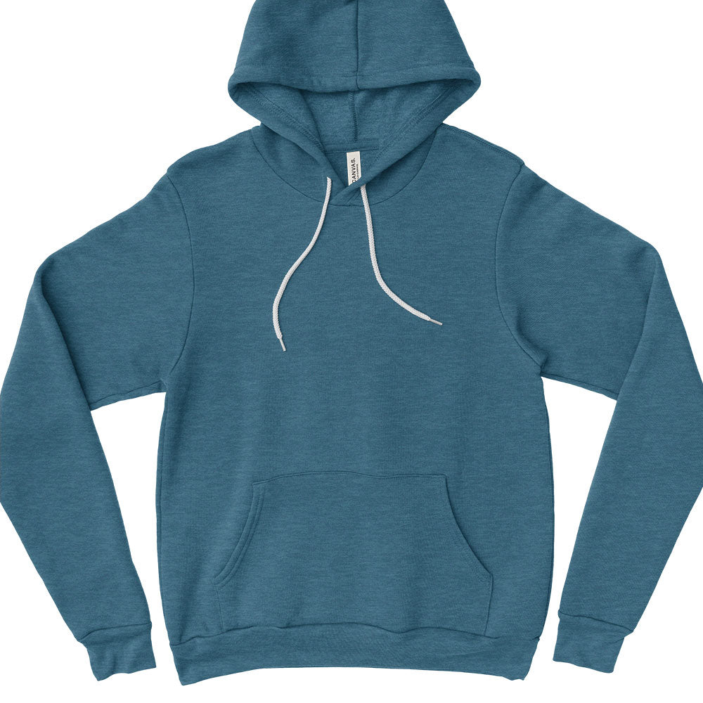 Custom ~ Unisex Sponge Fleece Hoodie ~ Bella + Canvas-heather deep teal