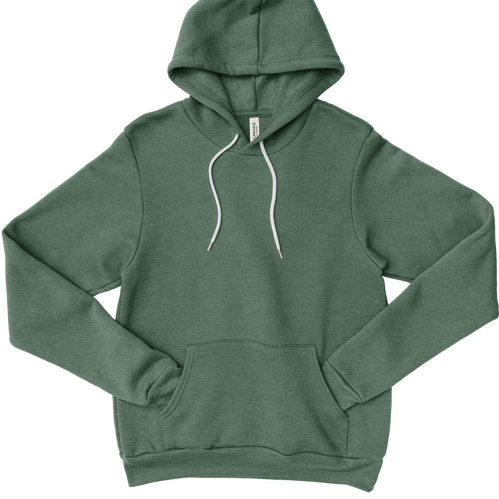 Custom ~ Unisex Sponge Fleece Hoodie ~ Bella + Canvas-heather forest