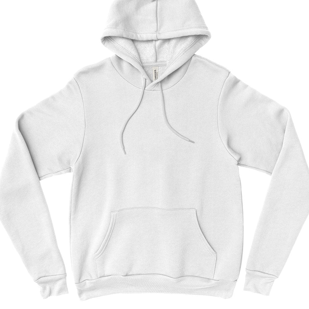 Custom ~ Unisex Sponge Fleece Hoodie ~ Bella + Canvas-white