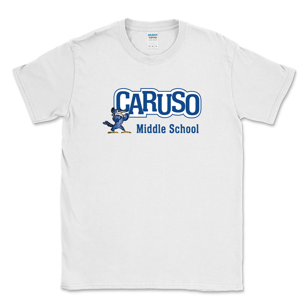 CARUSO MASCOT UNISEX COTTON SOFTSTYLE TEE ~ CARUSO MIDDLE SCHOOL ~ youth & adult ~ classic fit