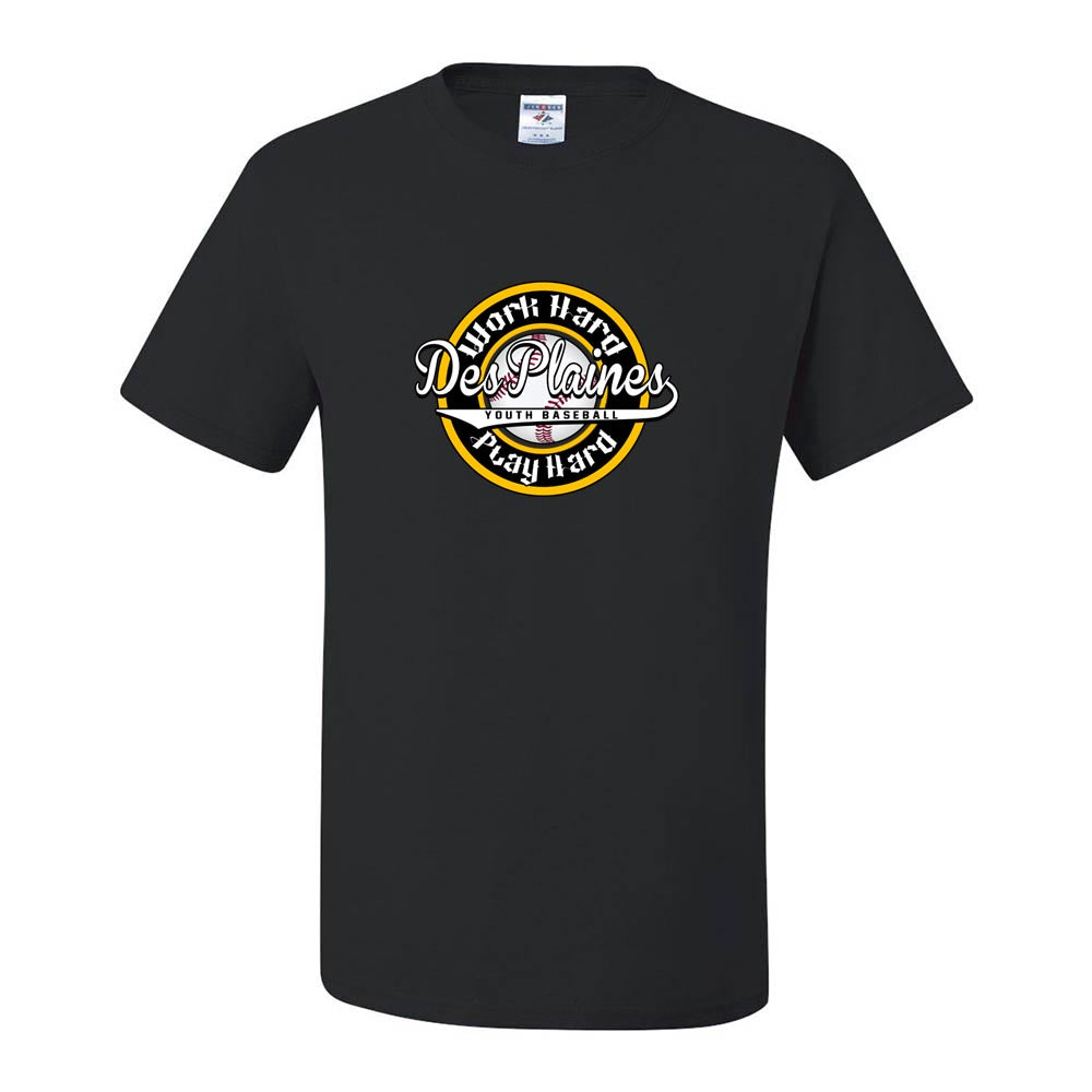 DES PLAINES BASEBALL WORK HARD DRIPOWER TEE ~ DES PLAINES BASEBALL ~ youth & adult ~ classic unisex fit