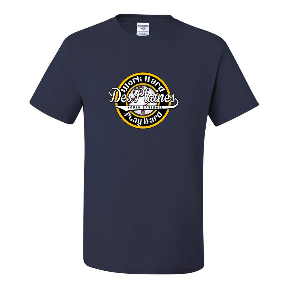 DES PLAINES BASEBALL WORK HARD DRIPOWER TEE ~ DES PLAINES BASEBALL ~ youth & adult