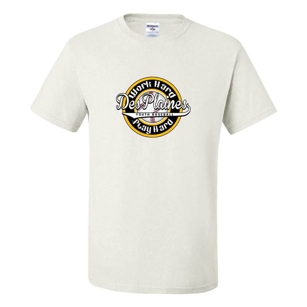 DES PLAINES BASEBALL WORK HARD DRIPOWER TEE ~ DES PLAINES BASEBALL ~ youth & adult ~ classic unisex fit