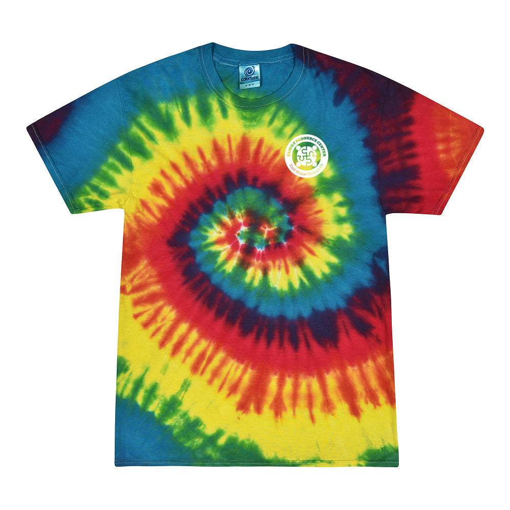 FAMILY RESOURCE CENTER TIE DYE UNISEX COTTON TEE ~ classic fit