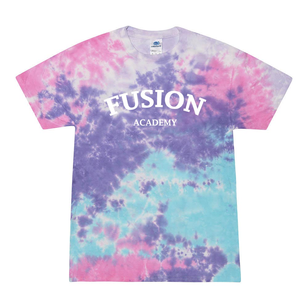 ARC TIE DYE TEE ~ FUSION ACADEMY ~ youth & adult ~ classic unisex fit