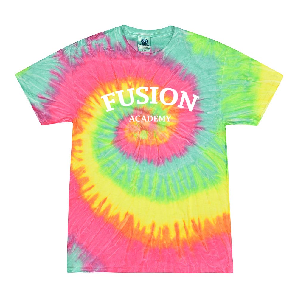 ARC TIE DYE TEE ~ FUSION ACADEMY ~ youth & adult ~ classic unisex fit