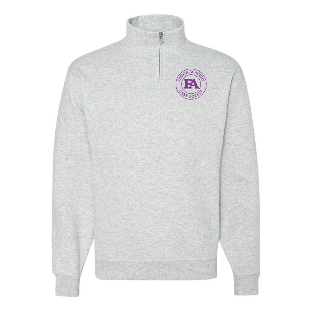 MEDALLION QUARTER ZIP SWEATSHIRT ~ FUSION ACADEMY LAKE FOREST ~ adult ~ classic fit