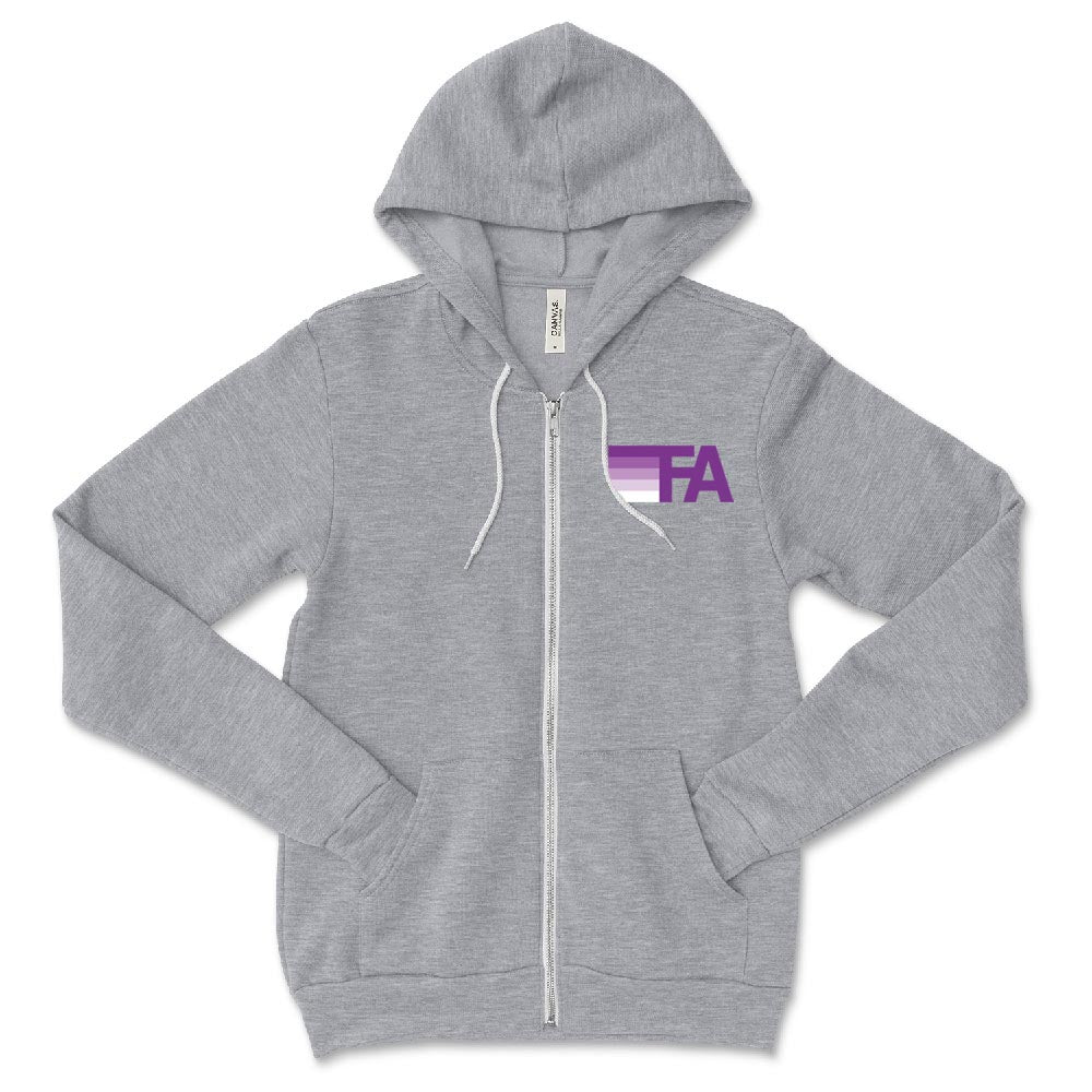 FA NATION ZIP HOODIE ~ FUSION ACADEMY ~ youth & adult ~ classic unisex fit