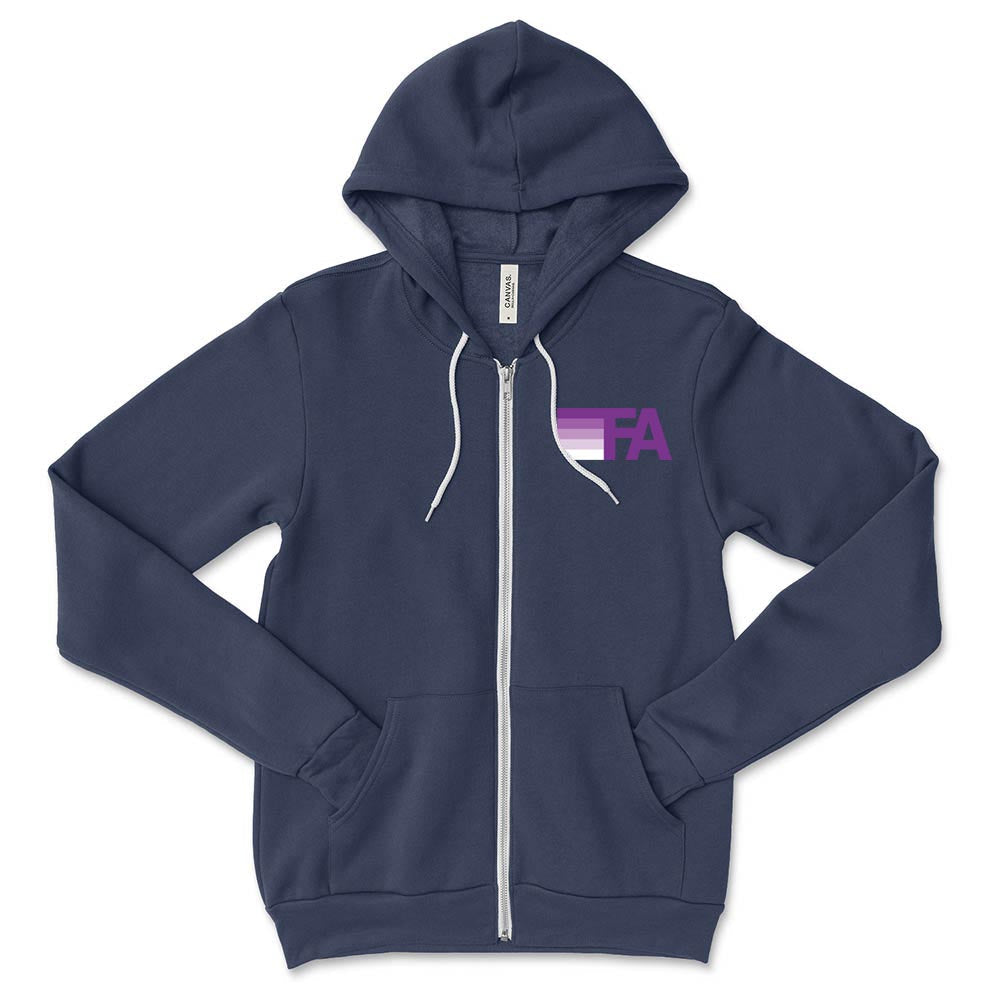 FA NATION ZIP HOODIE ~ FUSION ACADEMY ~ youth & adult ~ classic unisex fit