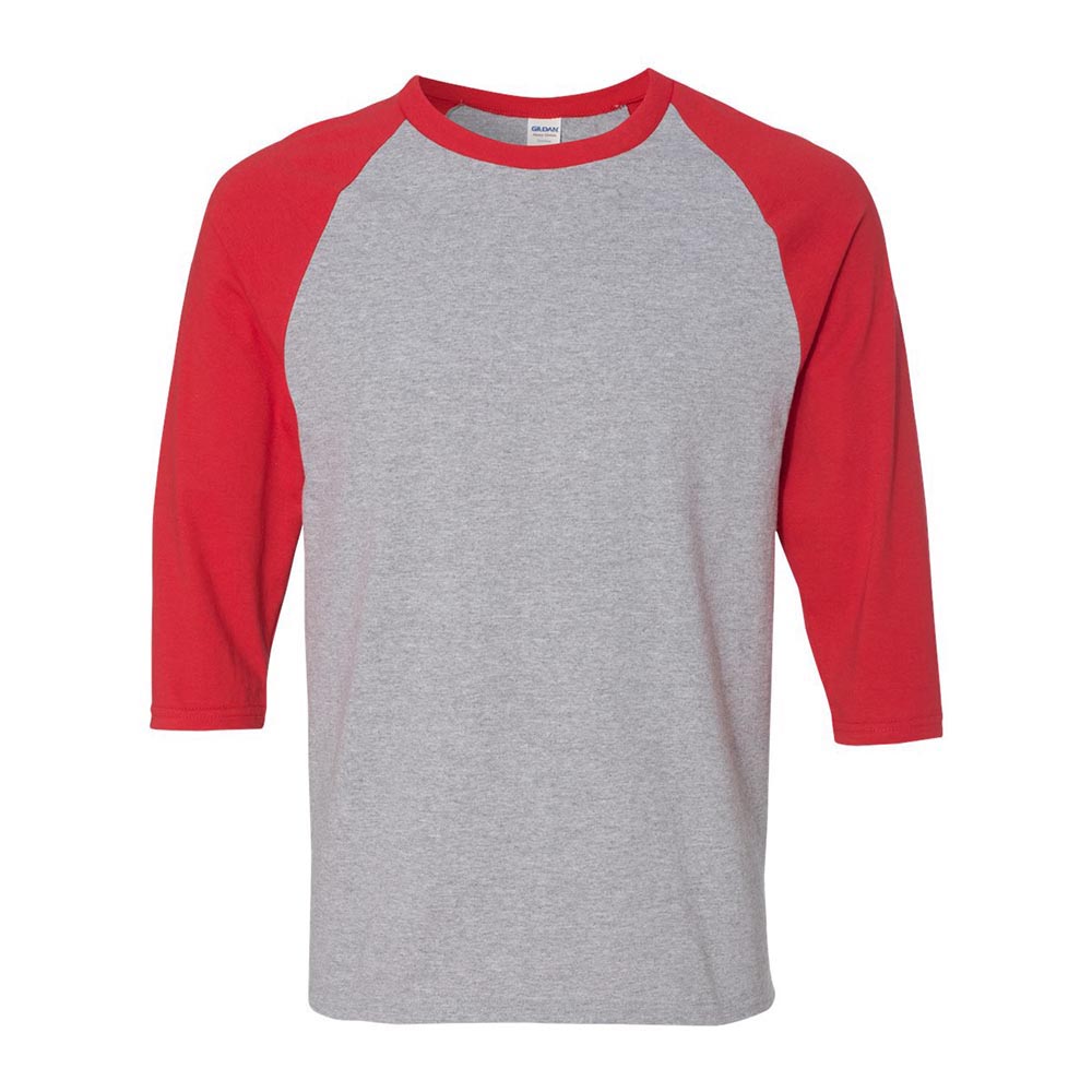 CUSTOM 3/4 SLEEVE BASEBALL TEE ~ HENKING and HOFFMAN ~ youth & adult ~ classic fit
