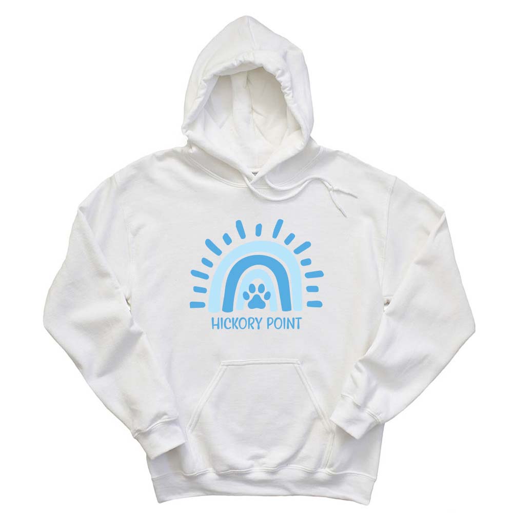 RAINBOW HOODIE ~ HICKORY POINT ELEMENTARY SCHOOL ! classic unisex fit