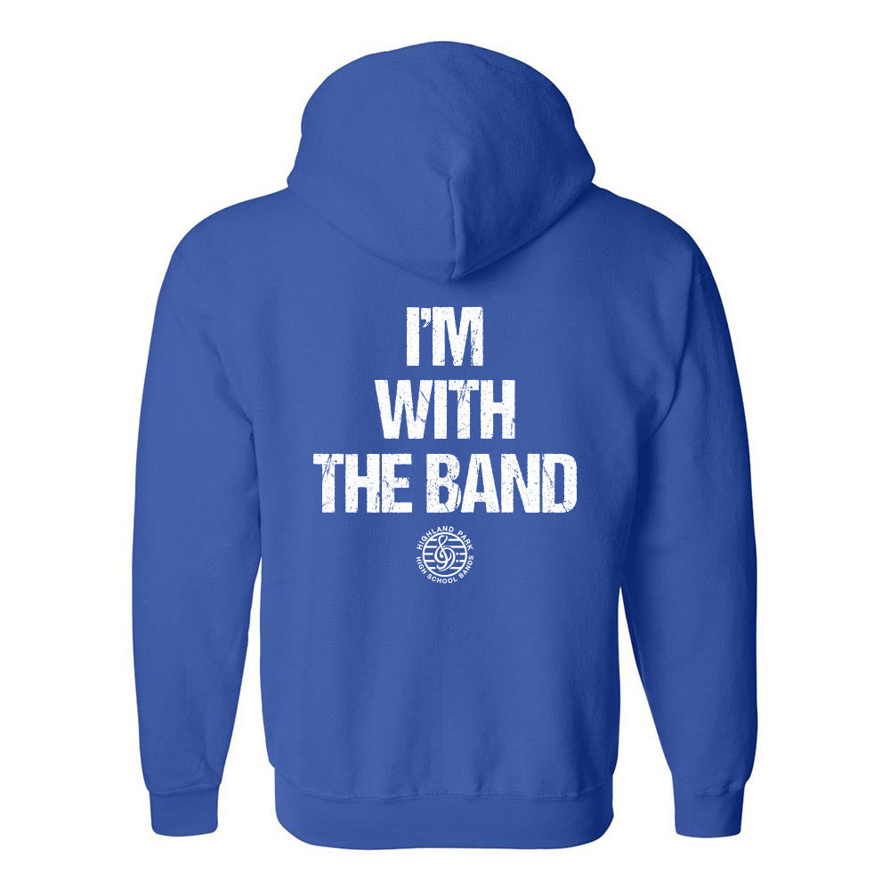 I'M WITH THE BAND ZIP HOODIE ~ HPHS BANDS ~ classic unisex fit