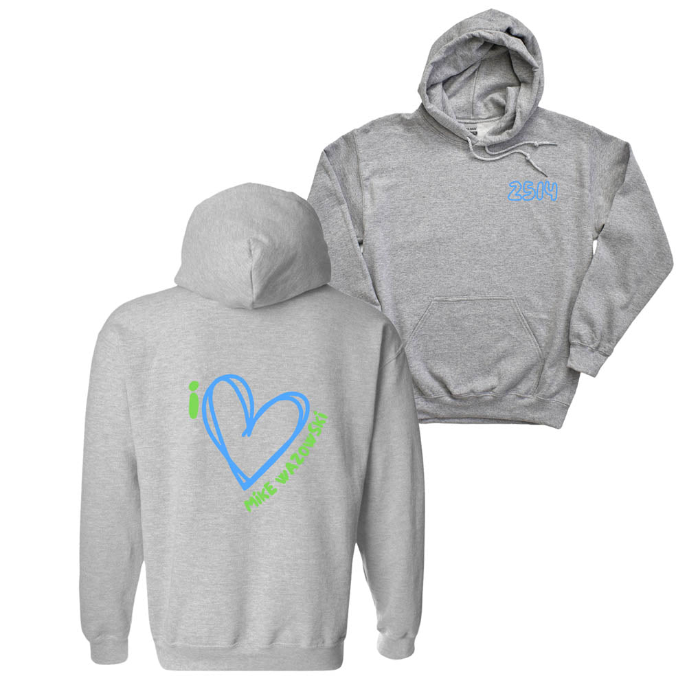 I HEART MIKE WAZOWSKI ~ hooded sweatshirt ~ classic fit