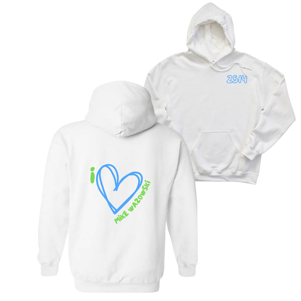 I HEART MIKE WAZOWSKI ~ hooded sweatshirt ~ classic fit