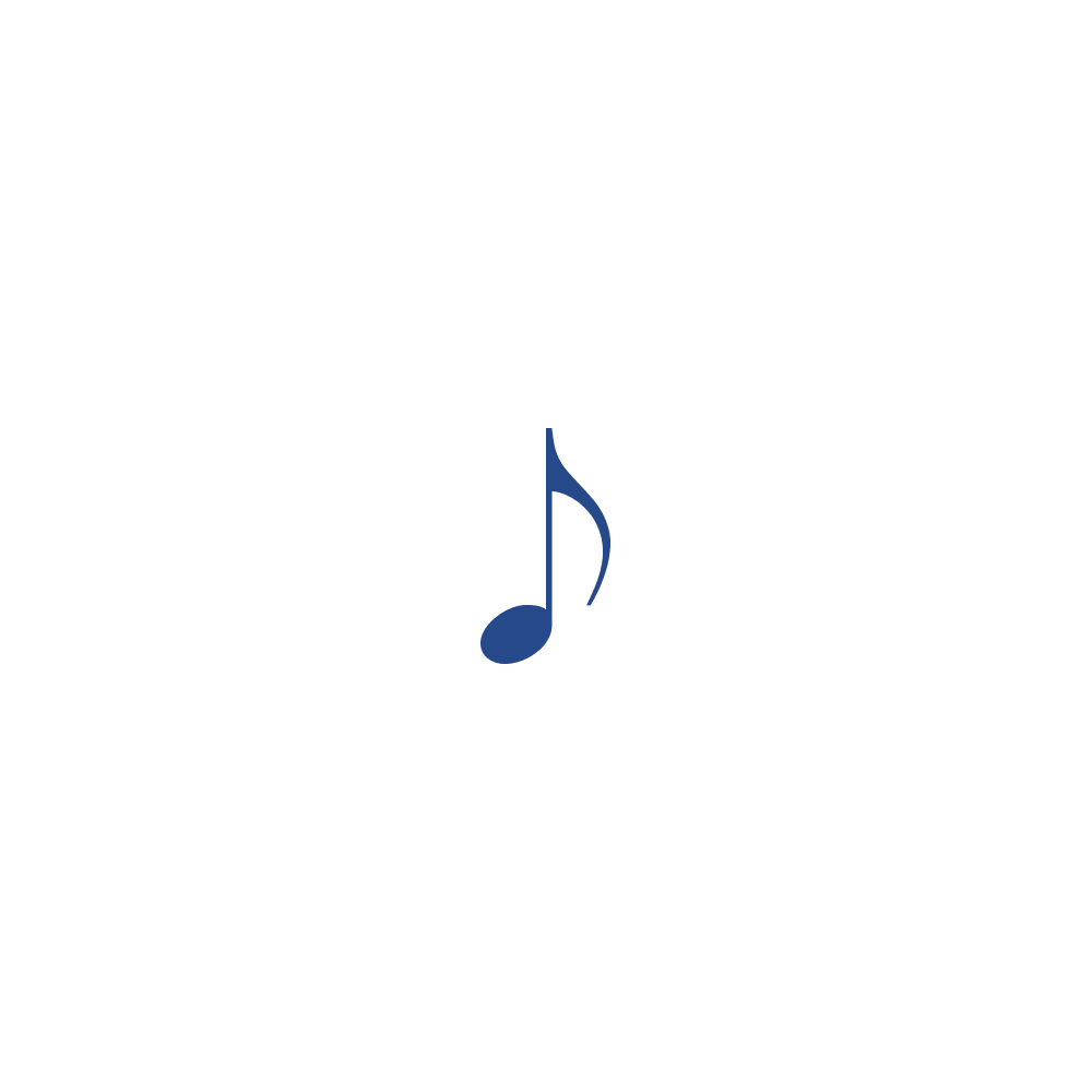 DESIGN: MUSIC NOTE-8TH-NAVY