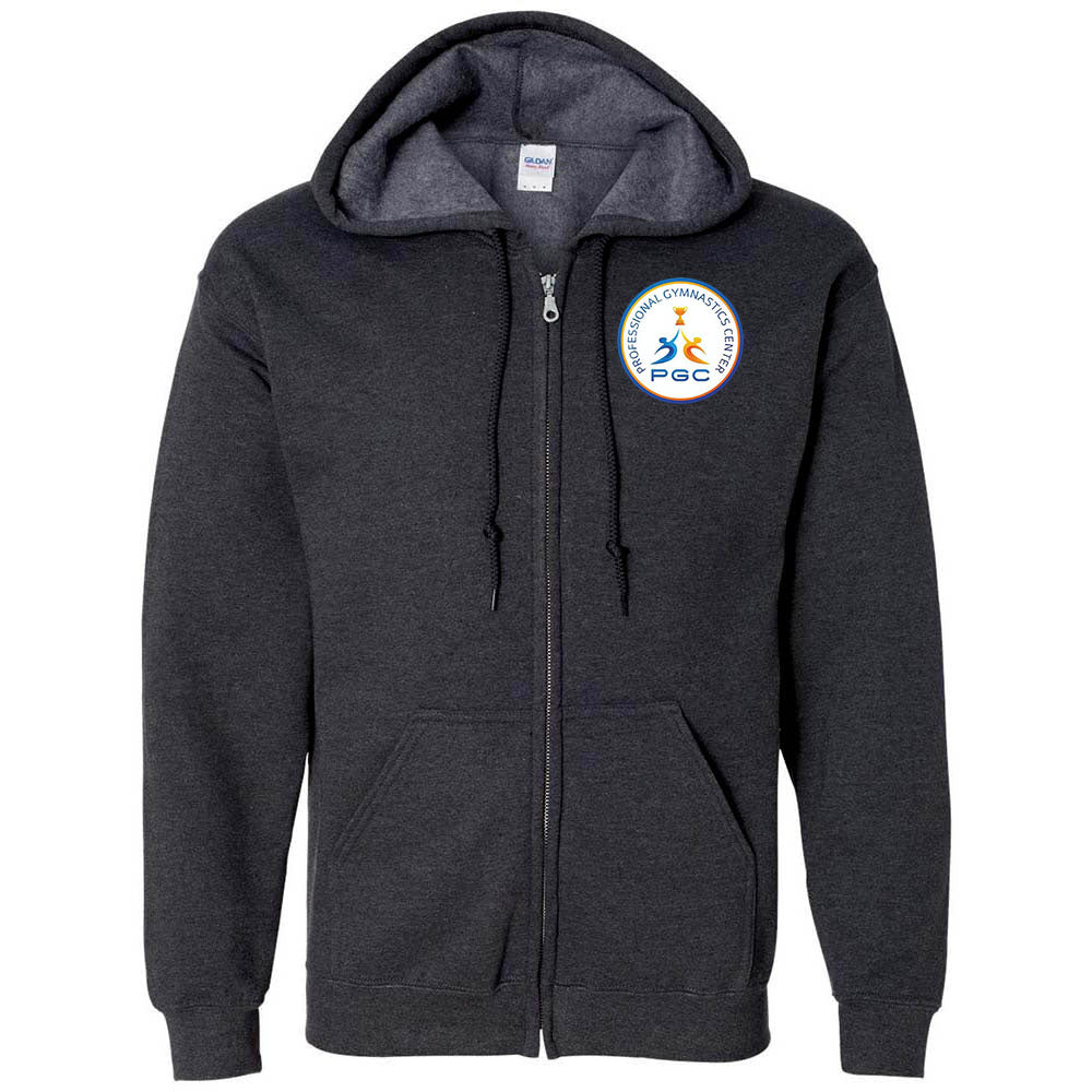 PGC GYMNASTICS ZIP HOODIE<br /> youth & adult <br /> classic fit