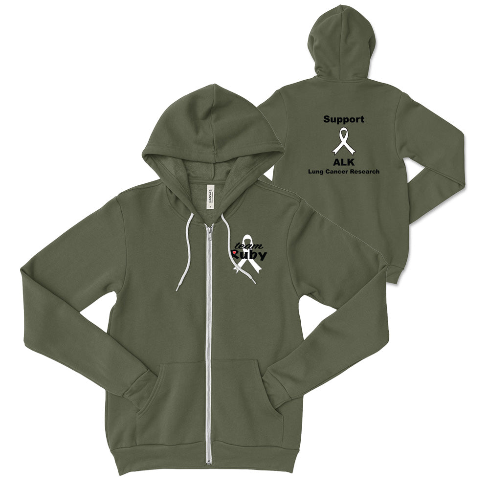 TEAM RUBY ~ adult fleece zip hoodie ~ classic fit