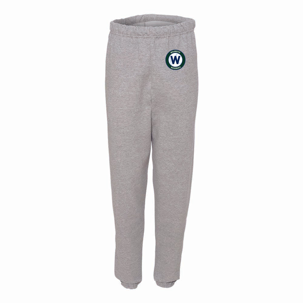 CIRCLE W SWEATPANTS ~ WILMETTE BASEBALL ~ youth & adult ~ classic unisex fit