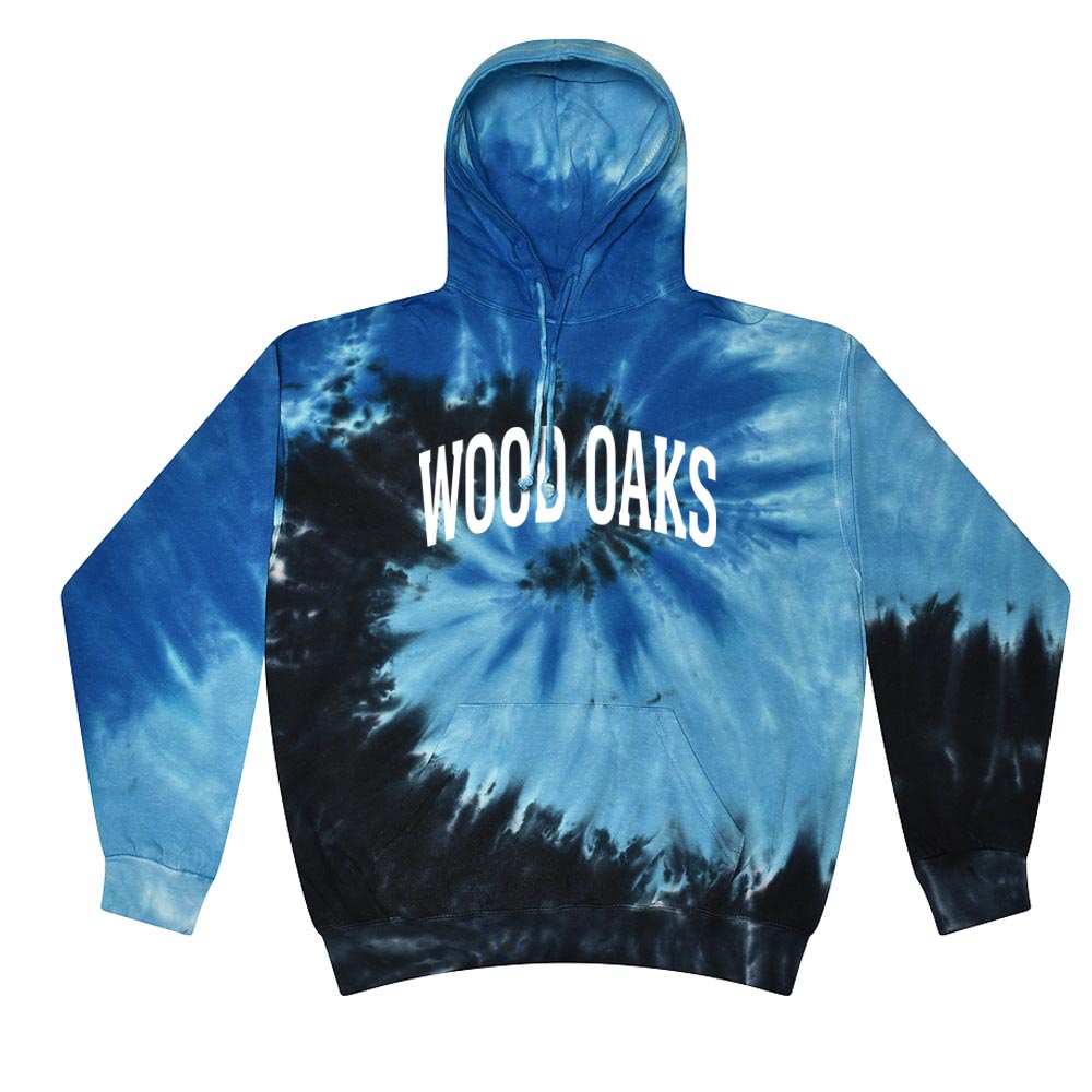 WOOD OAKS ARC TIE DYE HOODIE ~ WOOD OAKS JUNIOR HIGH ~ adult ~ classic unisex fit