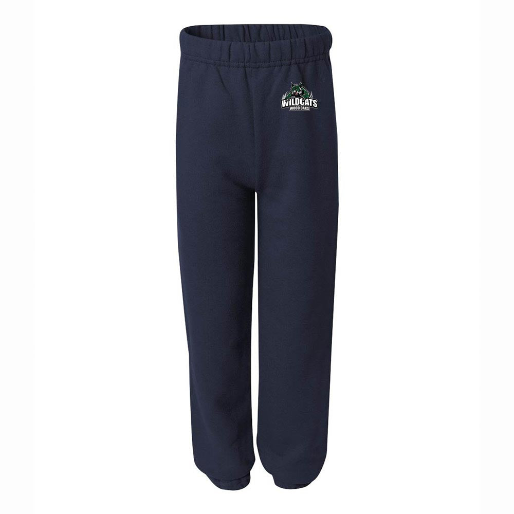 WILDCATS MASCOT SWEATPANTS ~ WOOD OAKS JUNIOR HIGH ~ adult ~ classic unisex fit