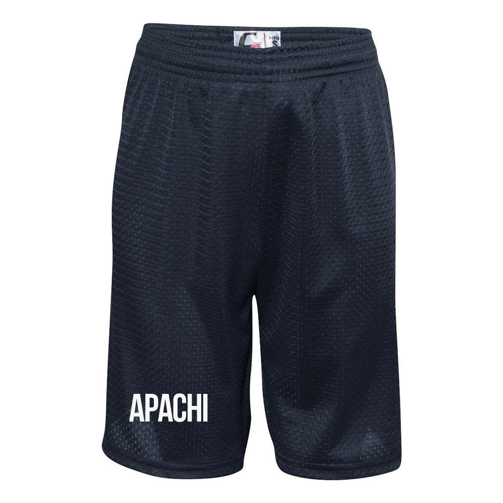 APACHI MESH SHORTS ~ APACHI DAY CAMP ~ adult ~ classic fit