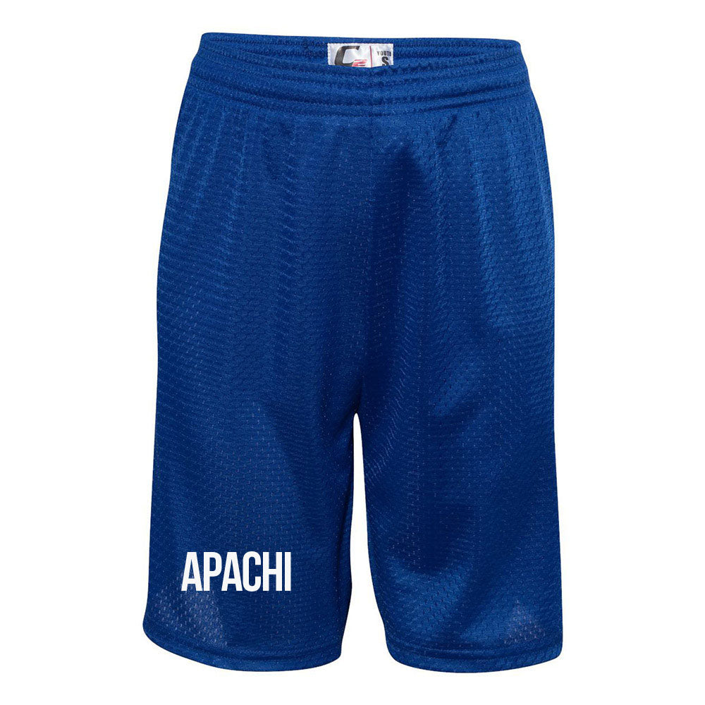 APACHI MESH SHORTS ~ APACHI DAY CAMP ~ adult ~ classic fit