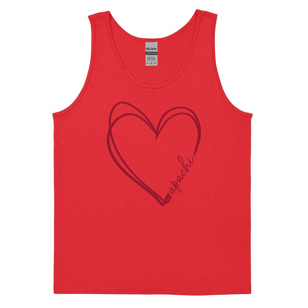 SCRIBBLE HEART APACHI TANK ~ APACHI DAY CAMP ~ adult ~ classic unisex fit