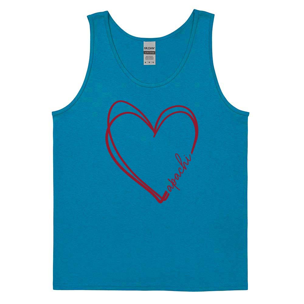SCRIBBLE HEART APACHI TANK ~ APACHI DAY CAMP ~ adult ~ classic unisex fit
