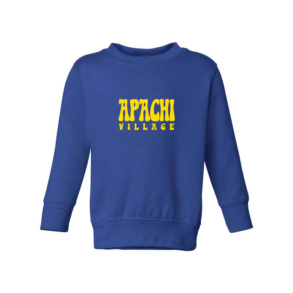 GROOVY APACHI VILLAGE SWEATSHIRT ~ APACHI VILLAGE ~ toddler~ relaxed fit