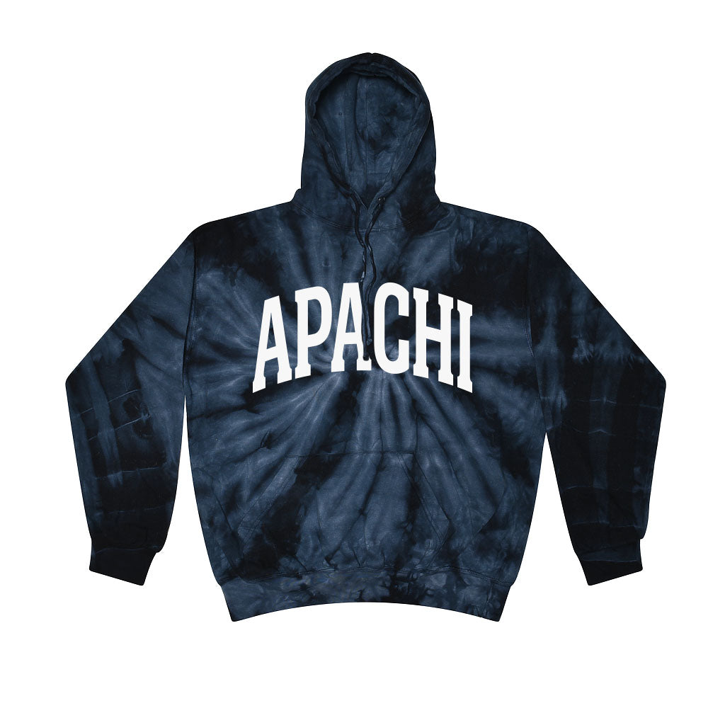 EXTENDED ARC TIE DYE HOODIE ~ APACHI DAY CAMP ~ youth ~ classic unisex fit