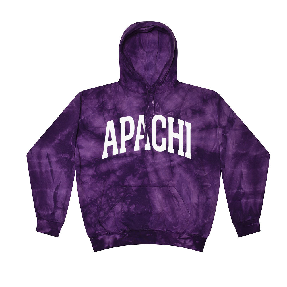 EXTENDED ARC TIE DYE HOODIE ~ APACHI DAY CAMP ~ youth ~ classic unisex fit