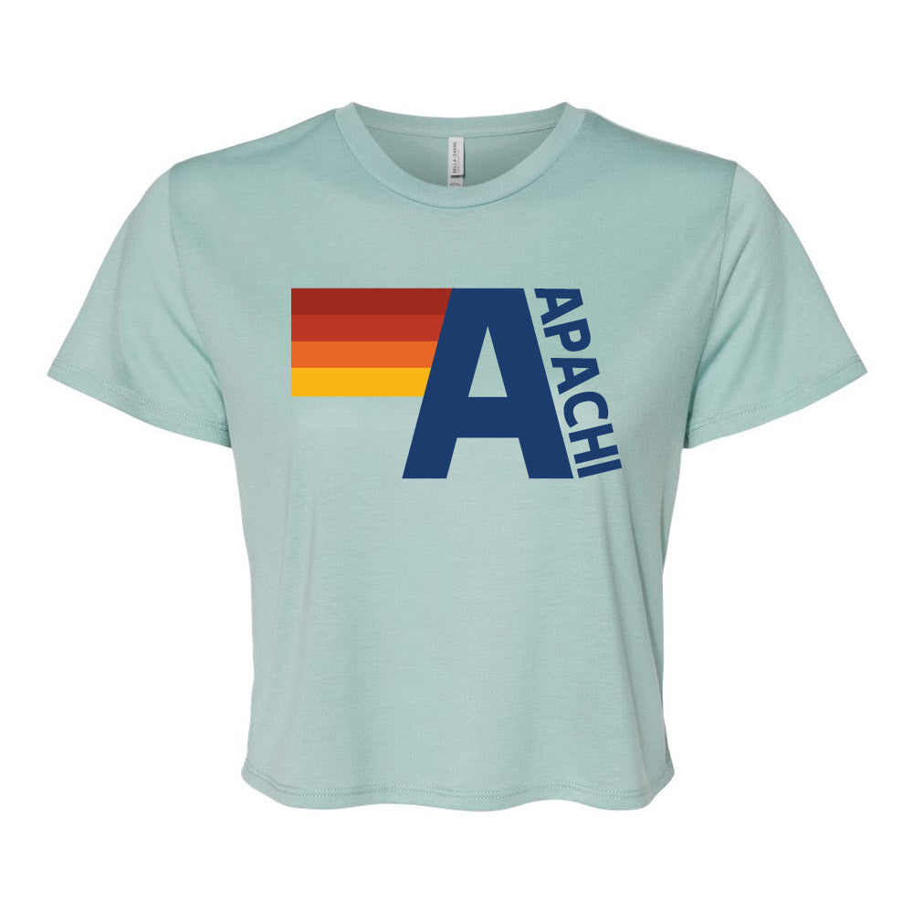 AVIATORS APACHI FLOWY CROP TEE~ APACHI DAY CAMP ~ juniors ~ flowy fit