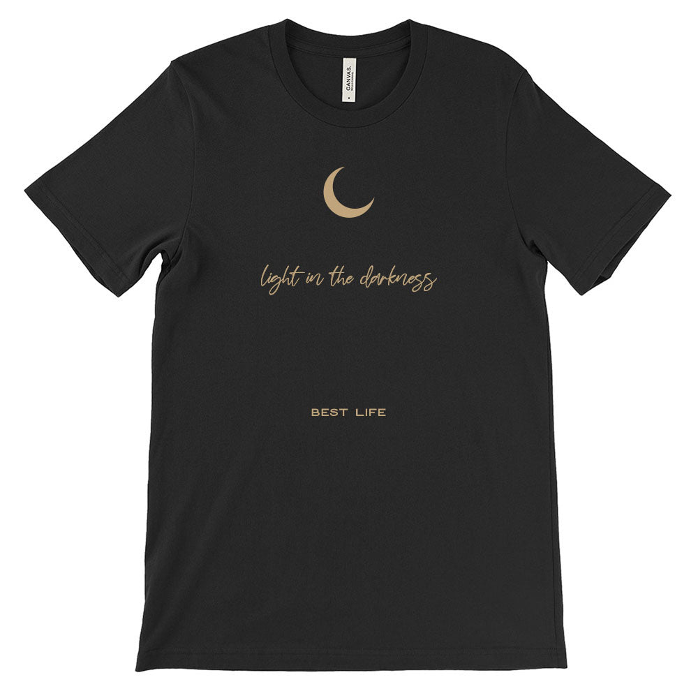 LIGHT IN THE DARKNESS LUNG CANCER AWARENESS TRIBLEND TEE ~ BEST LIFE ~ adult ~ classic unisex fit - humanKIND