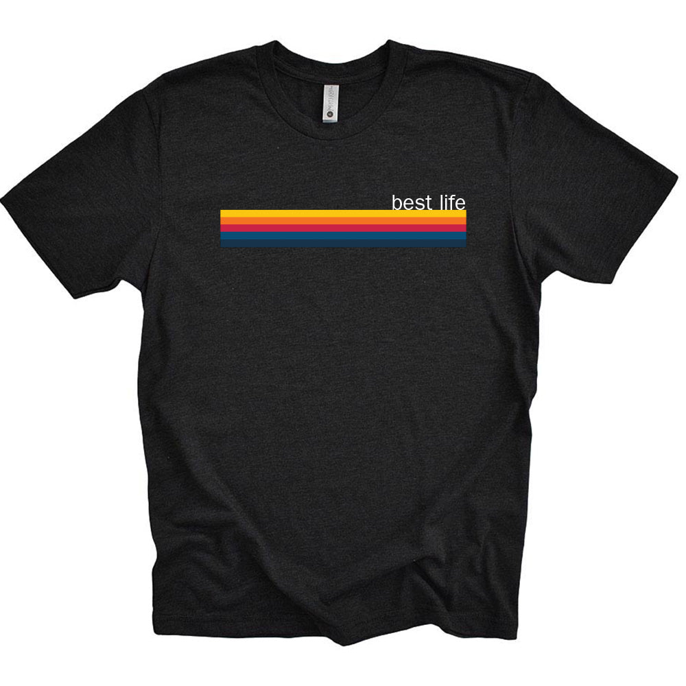 RAINBOW BEST LIFE TRIBLEND TEE ~ BEST LIFE ~ youth, women's & adult ~ classic fit