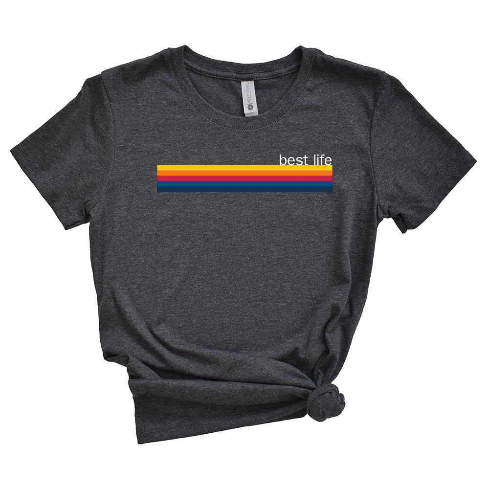 RAINBOW BEST LIFE TRIBLEND TEE ~ BEST LIFE ~ youth, women's & adult ~ classic fit