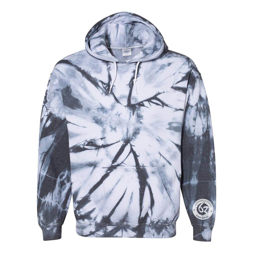 CUSTOM UNISEX CLOUD TIE DYE HOODIE ~ EXPANDED LEARNING ~  Dyenomite ~ classic fit