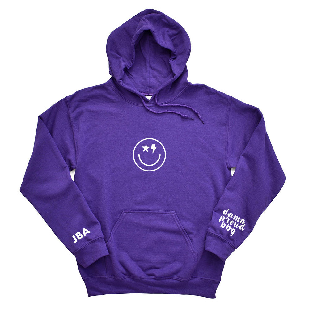 BBYO JBA DAMN PROUD BBG ~ hooded sweatshirt ~ classic fit