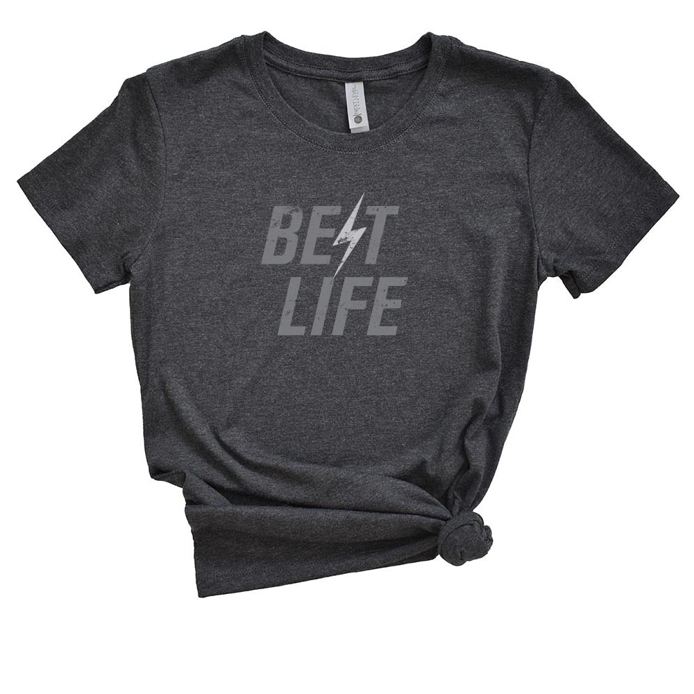 LIGHTNING BOLT BEST LIFE TRIBLEND TEE ~ BEST LIFE ~ youth, women's & unisex ~ classic fit