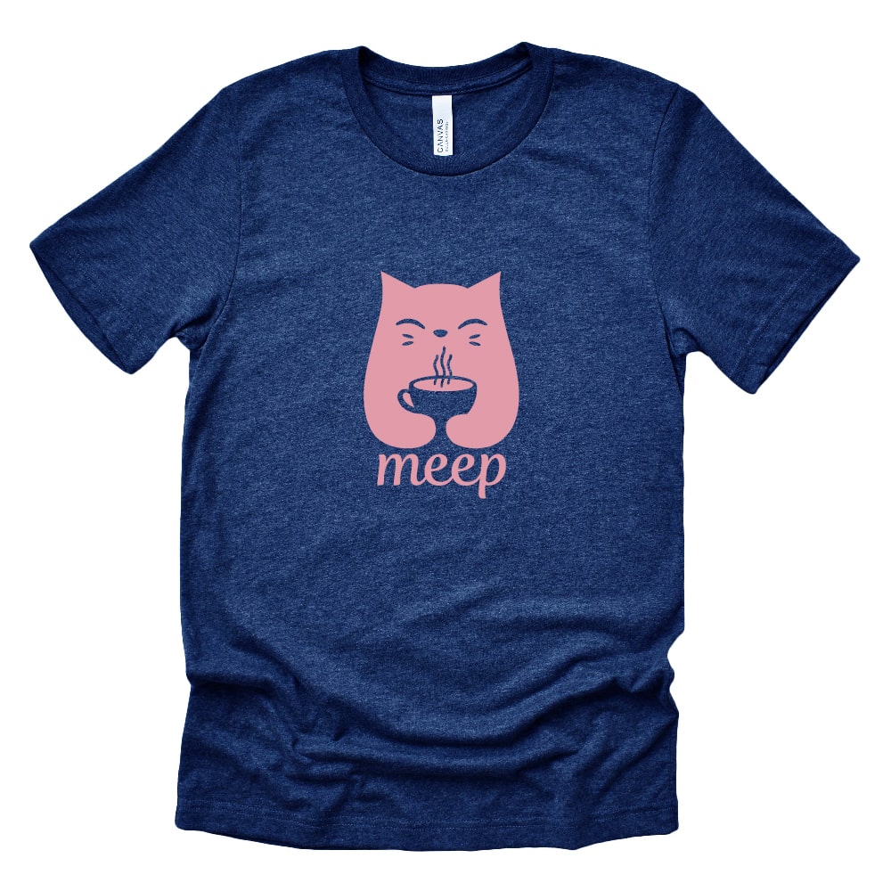 meep-kitten-coffee-cup-navy-heather-adult-unisex-tee