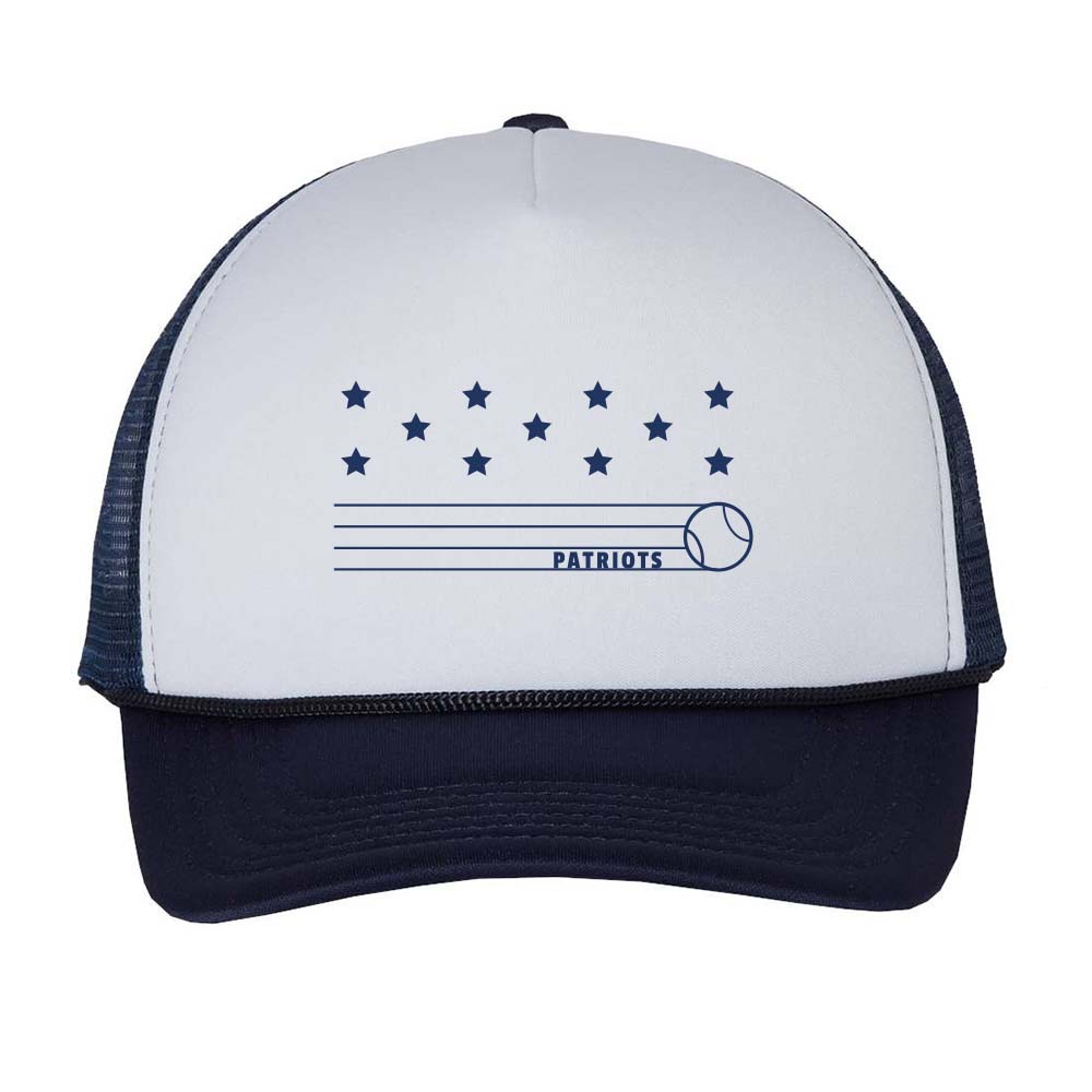 PATRIOTS STRIPES FOAM TRUCKER CAP ~ GLENVIEW PATRIOTS