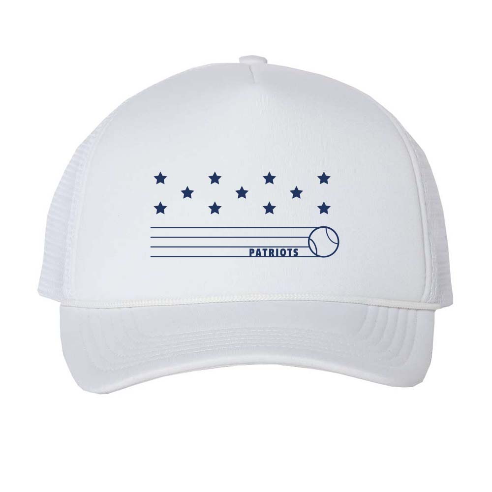 PATRIOTS STRIPES FOAM TRUCKER CAP ~ GLENVIEW PATRIOTS
