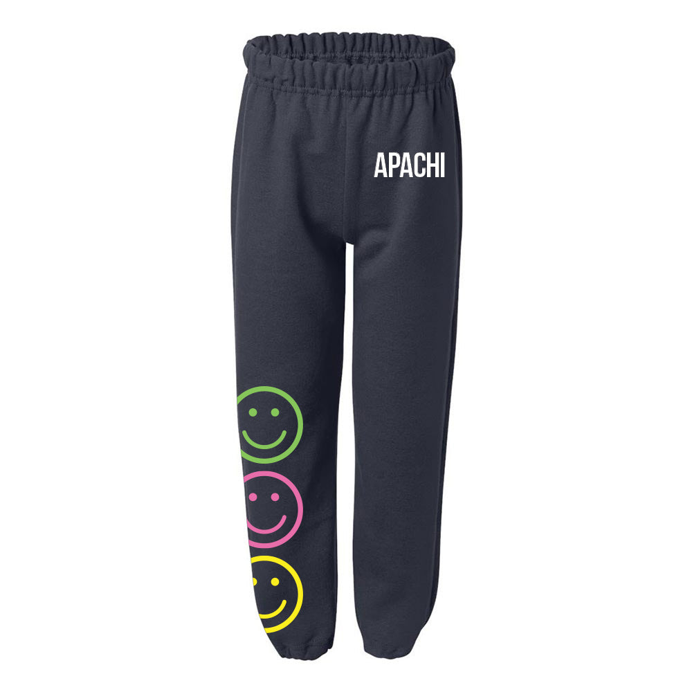SMILEY TOWER SWEATPANTS ~ APACHI DAY CAMP ~ adult ~ classic unisex fit