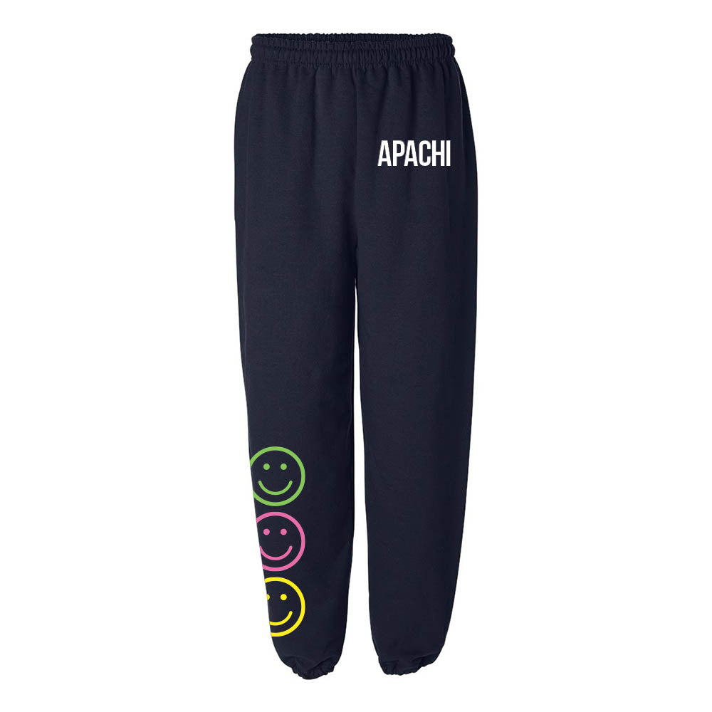 APACHI SMILEY TOWER SWEATPANTS ~ adult ~ classic unisex fit