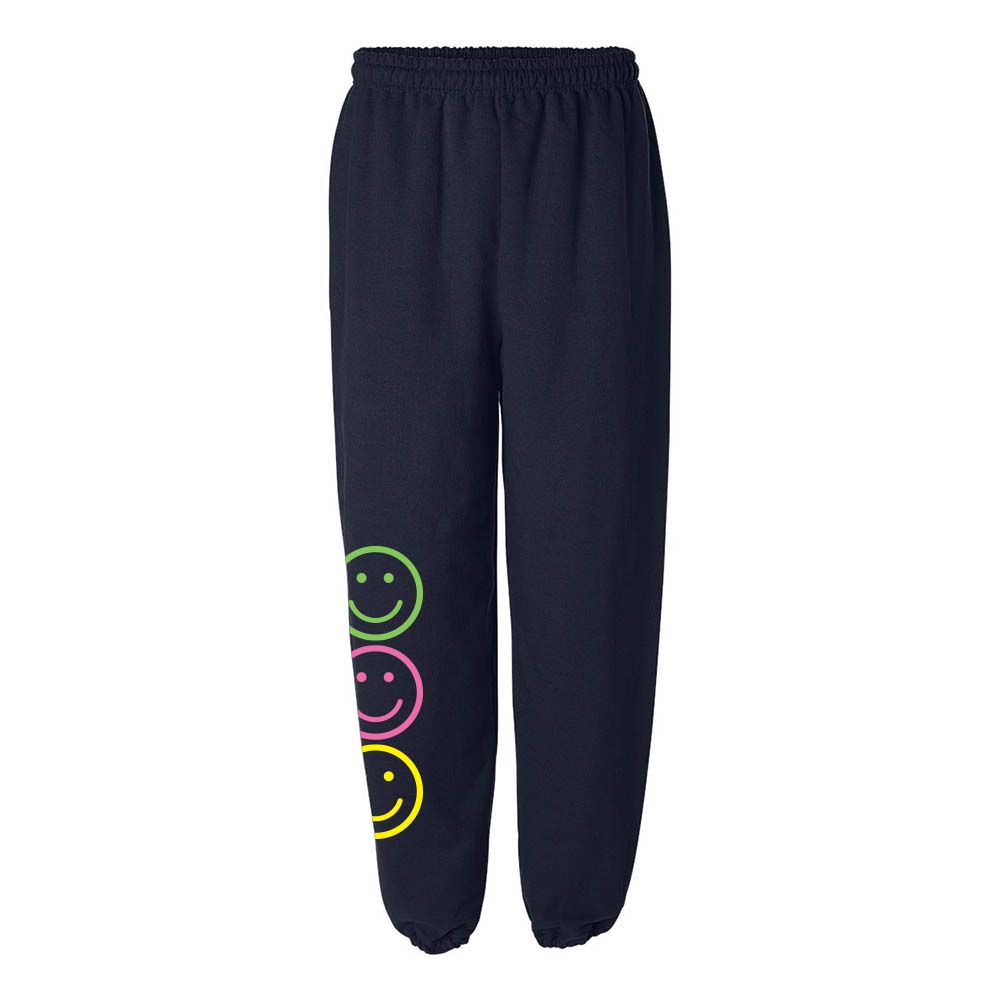 NEON SMILEY SWEATPANTS ~ classic unisex fit