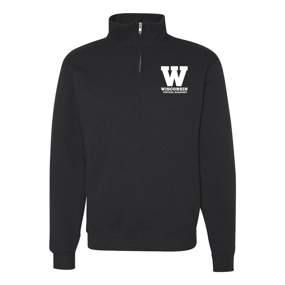 W-WISCONSIN VIRTUAL ACADEMY QUARTER ZIP SWEATSHIRT ~ classic fit