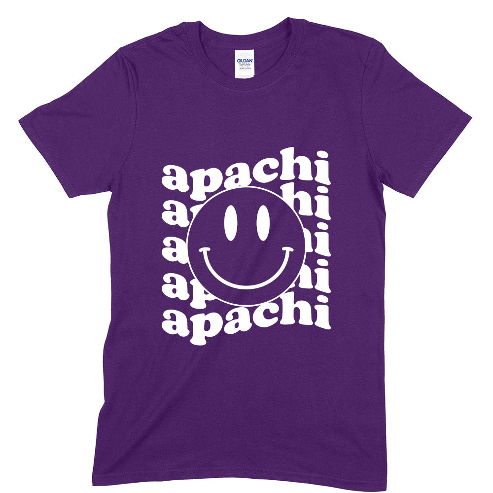 APACHI WAVY SMILEY TEE ~ adult ~ classic unisex fit